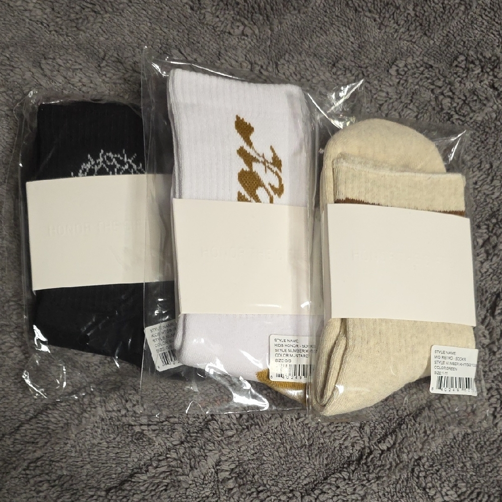 3 Pairs Of HTG Socks